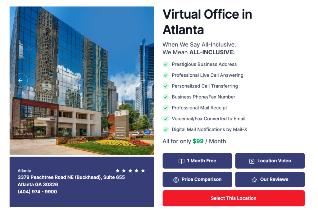 Opus Virtual Office in Atlanta